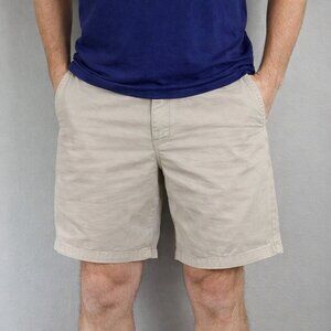 Duck Head Khaki Shorts Size 38 Classic Flat Front Cotton